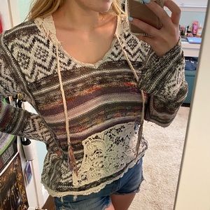 light boho sweater